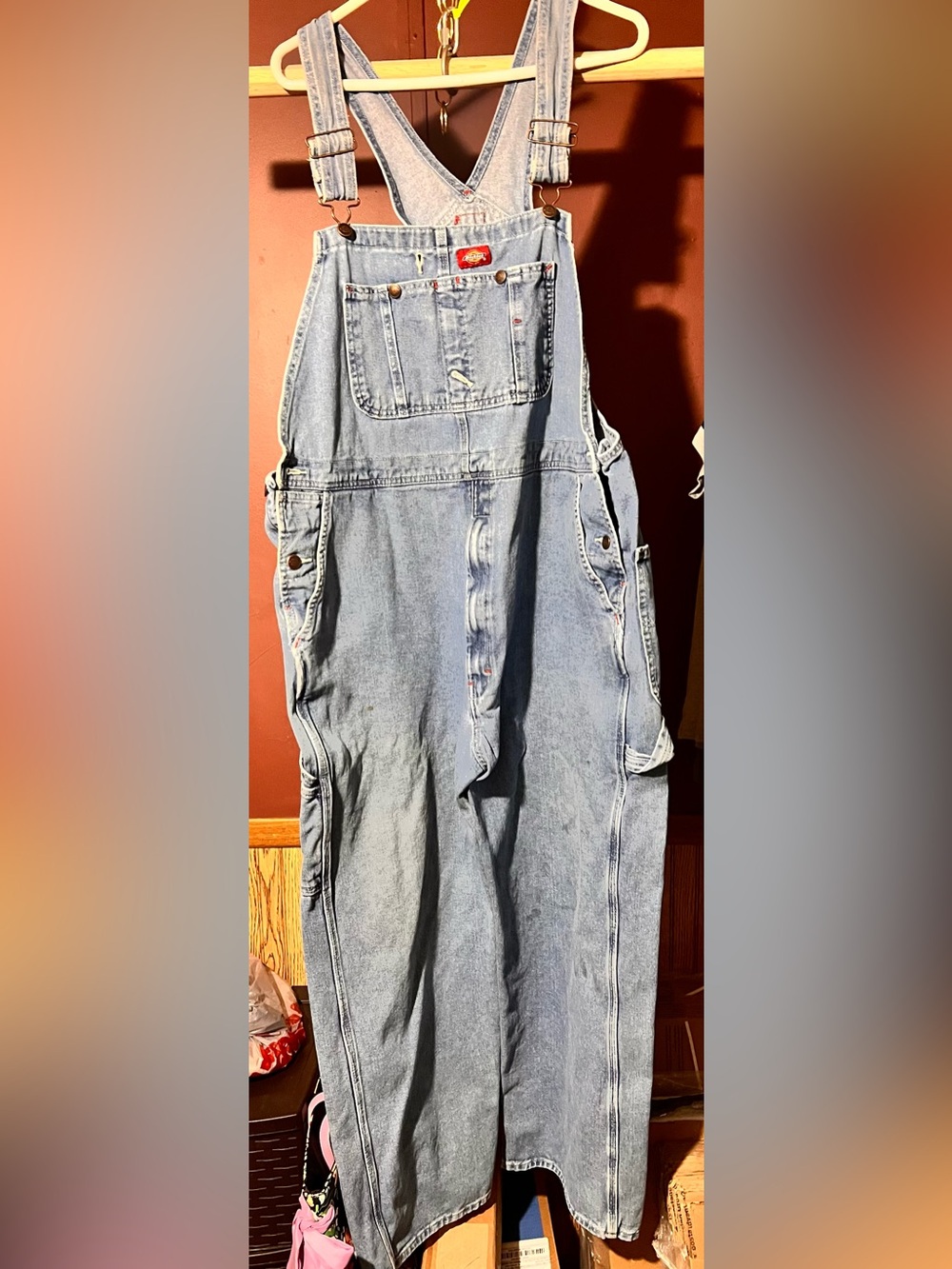 Dickies Light Blue Denim Overalls